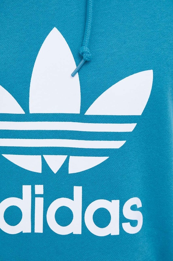 Bavlnená mikina adidas Originals IM4498 tyrkysová
