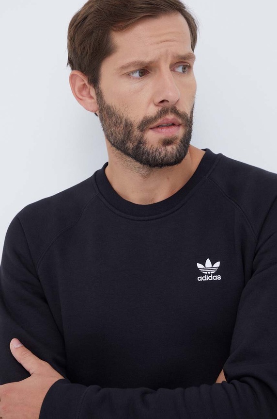 Суичър adidas Originals Trefoil Essentials Crewneck черен IM4532