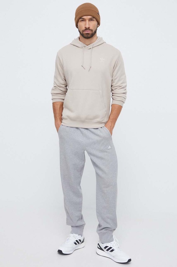 adidas Originals hanorac de bumbac IL5191 bej AW23
