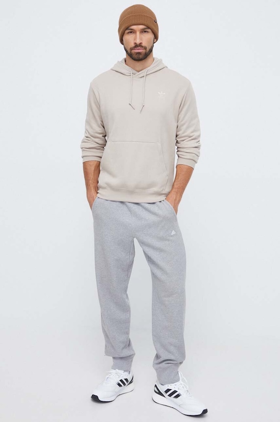 adidas Originals hanorac de bumbac IL5191 bej AW23