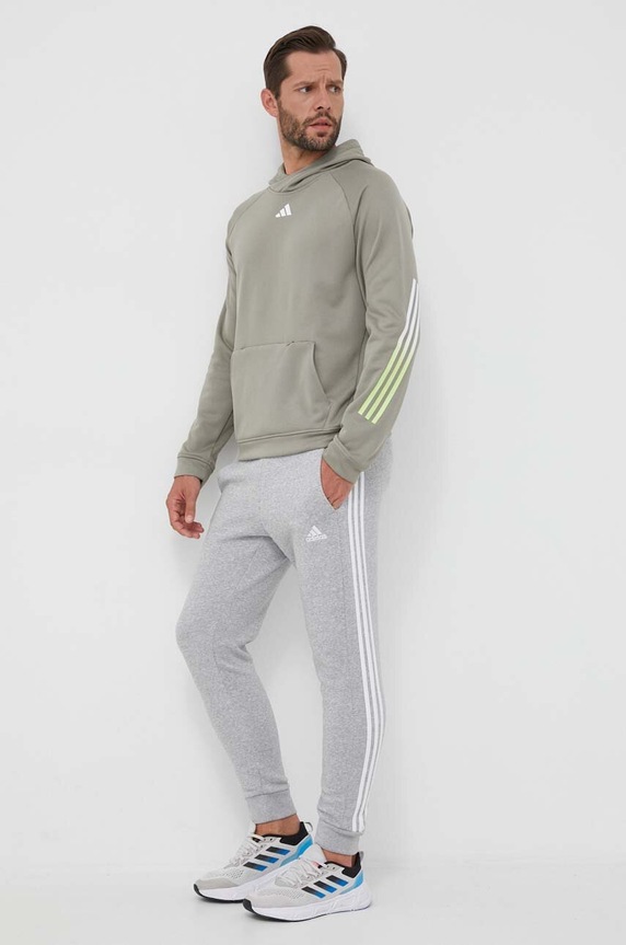 adidas Performance bluza treningowa Train Icons IJ8115 zielony AW23