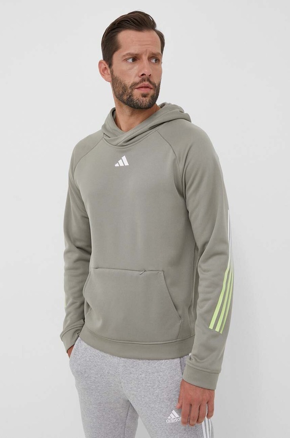 adidas Performance bluza treningowa Train Icons zielony IJ8115