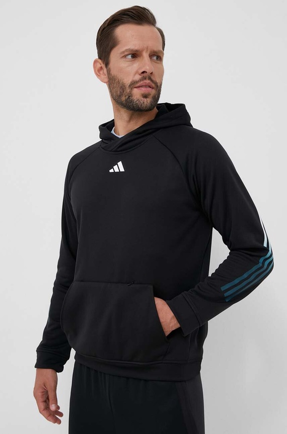 adidas Performance hanorac de antrenament Train Icons IJ8116 negru AW23