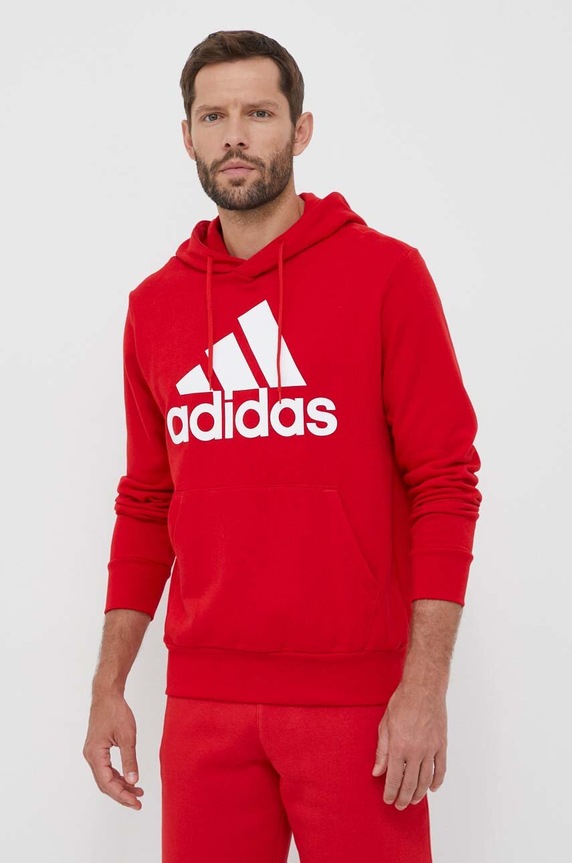 adidas pamut melegítőfelső IC9365 piros AW23