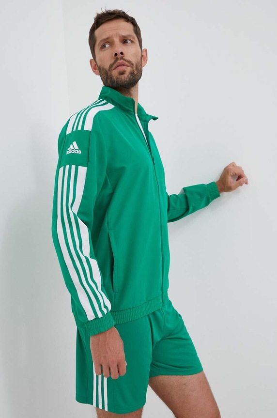 Кофта для тренинга adidas Performance Squadra 21 без капюшона зелёный GP6447