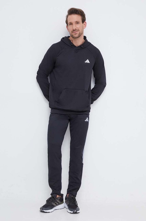 Tréningová mikina adidas Performance HZ3057 čierna AW23