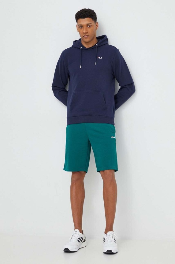 Суичър Fila Bengel FAM0498 тъмносин SS24