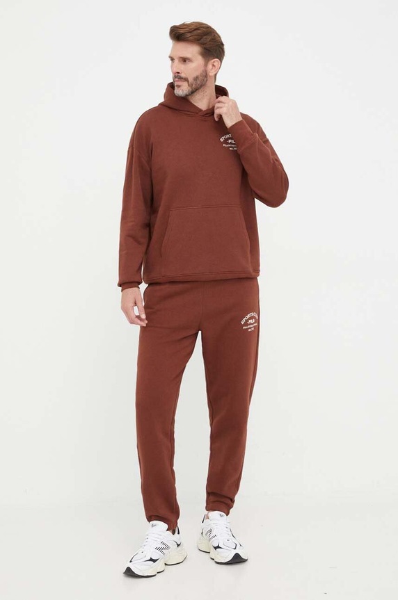 Mikina Fila FAM0503 hnedá AW23