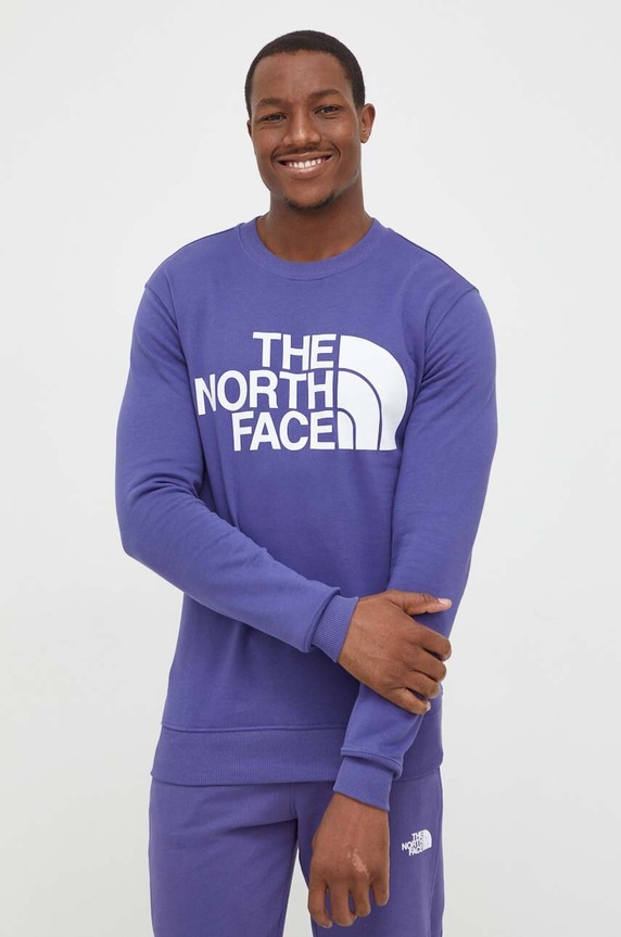 Bavlněná mikina The North Face fialová NF0A4M7WI0D1