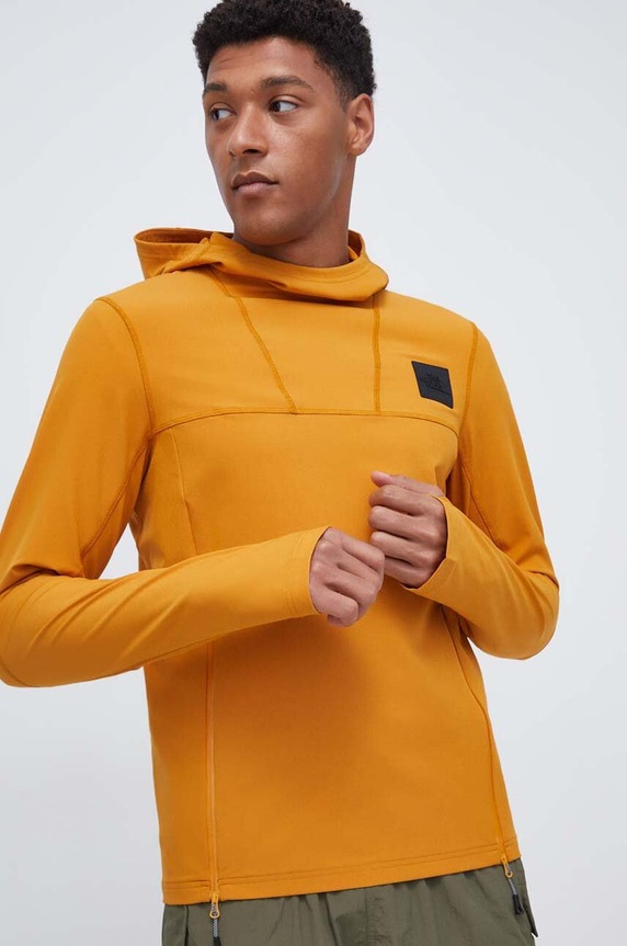 The North Face bluza z kapturem żółty NF0A8537HBX1