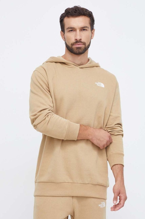 The North Face bluza bawełniana nadruk beżowy NF0A8547LK51