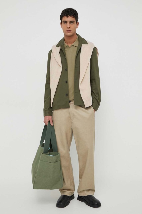 Les Deux sweter wełniany LDM310094 beżowy AW23