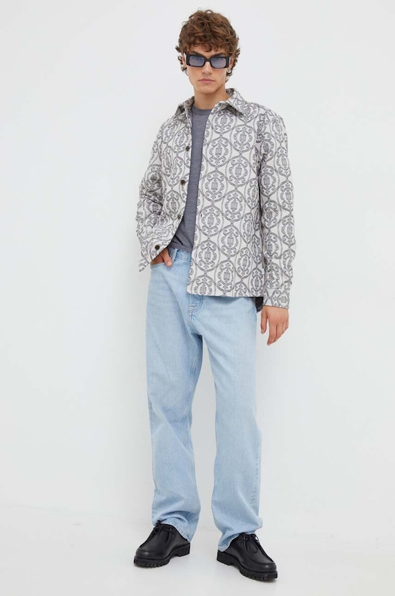 Les Deux sweter wełniany LDM310094 szary AW23