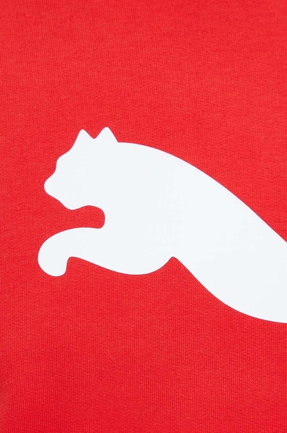 Bavlněná mikina Puma 530084 červená