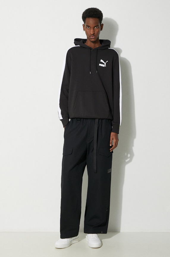 Bavlněná mikina Puma 538212 černá AW23
