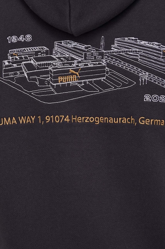 Βαμβακερή μπλούζα Puma 621740 μαύρο