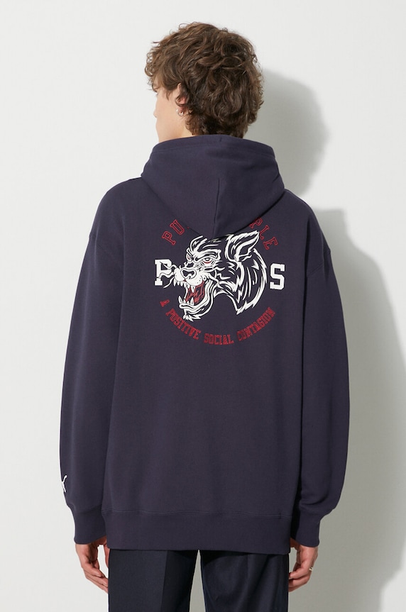 Odjeća Pamučna dukserica Puma PUMA X STAPLE 622202 mornarsko plava