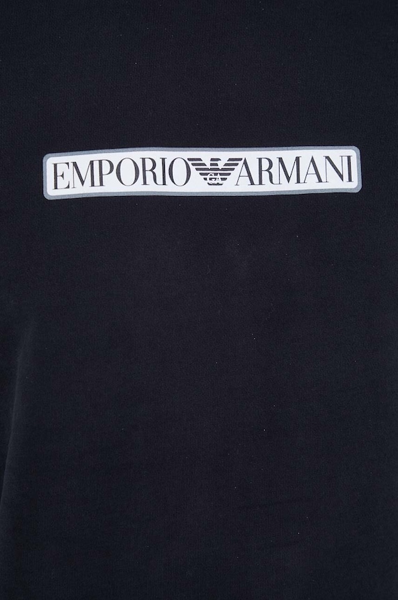 Bavlněná mikina Emporio Armani Underwear 111785.3F573 černá