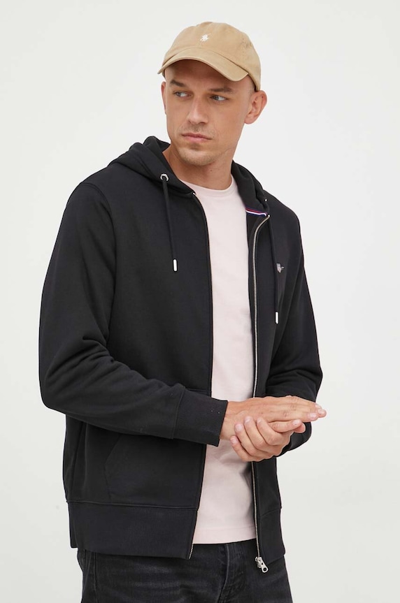 Gant bluza z kapturem czarny 2007059