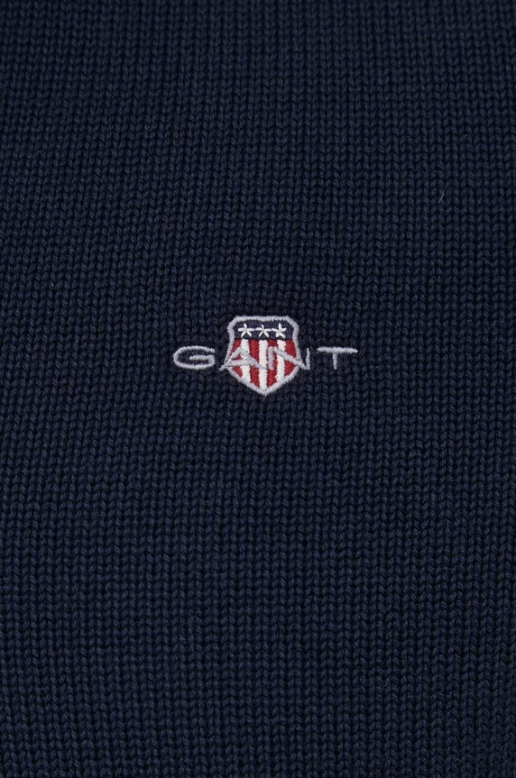Gant sweter bawełniany 8030170 granatowy