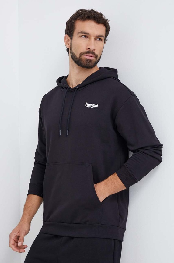 Hummel bluza bawełniana bawełna czarny 221312