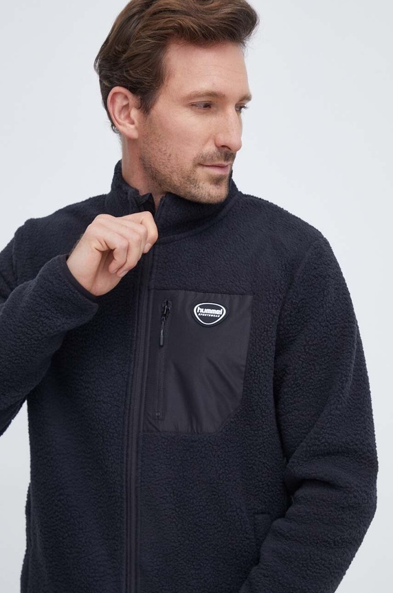 Hummel bluza polarowa bez kaptura czarny 221432