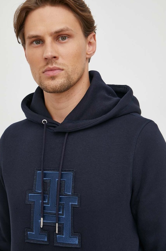 Dukserica Tommy Hilfiger mornarsko plava MW0MW32702