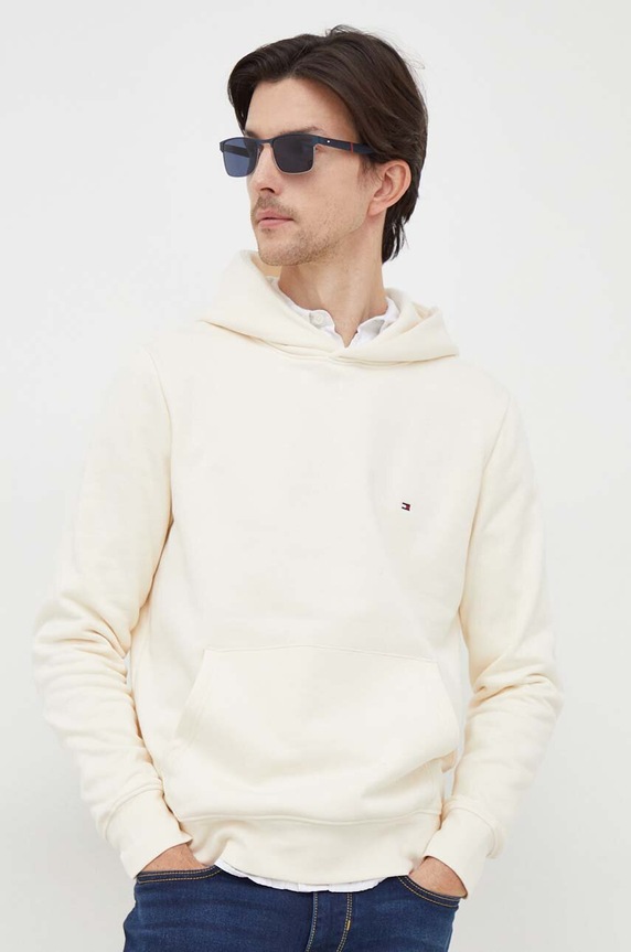 Tommy Hilfiger bluza z kapturem beżowy MW0MW34266