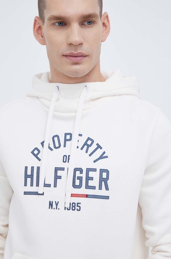 Dukserica Tommy Hilfiger bež MW0MW32627