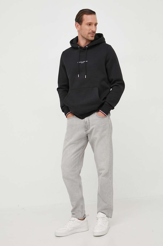 Μπλούζα Tommy Hilfiger MW0MW32673 μαύρο AW25