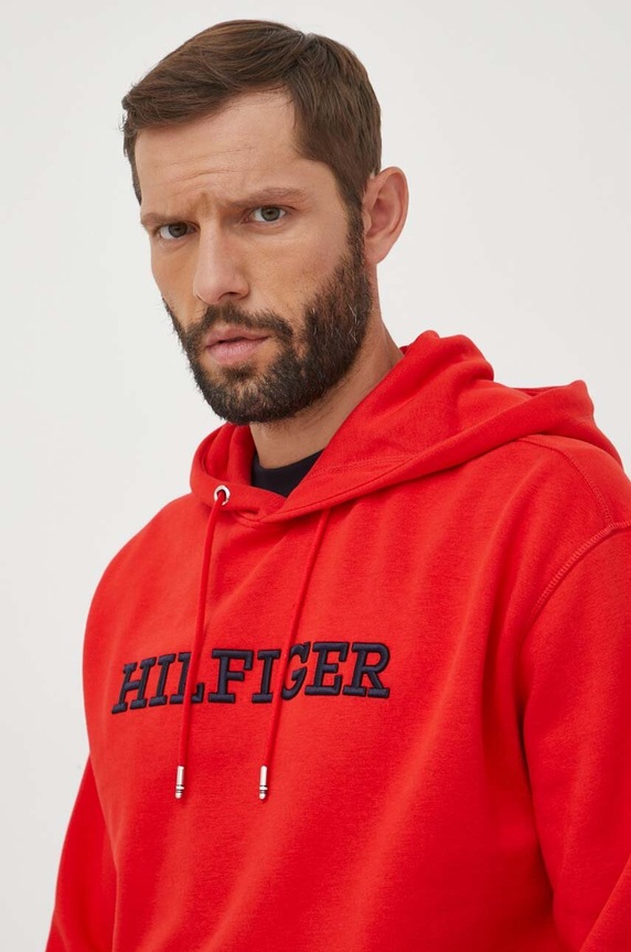 Mikina Tommy Hilfiger červená MW0MW33062