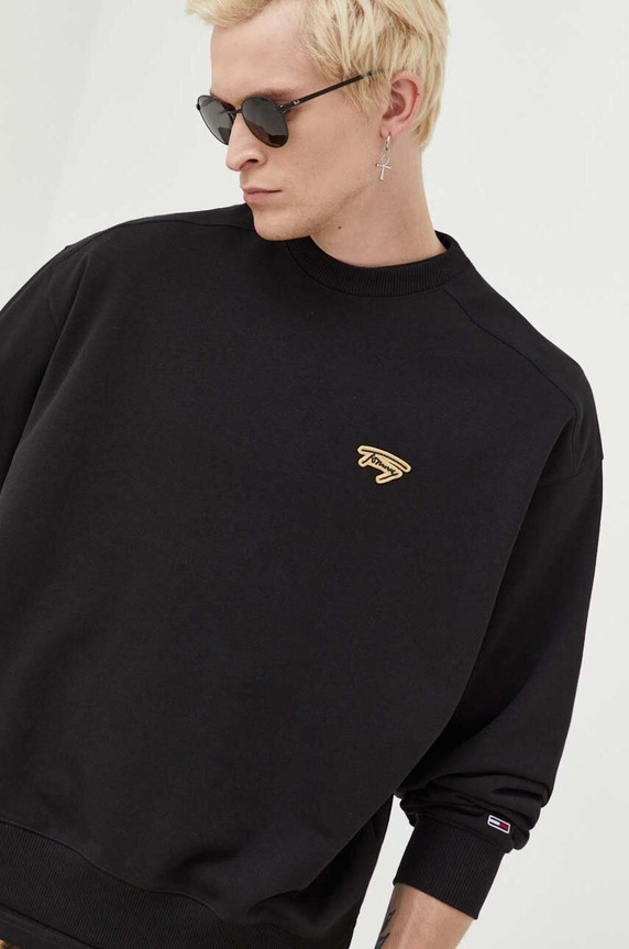 Tommy Jeans felső fekete DM0DM17784