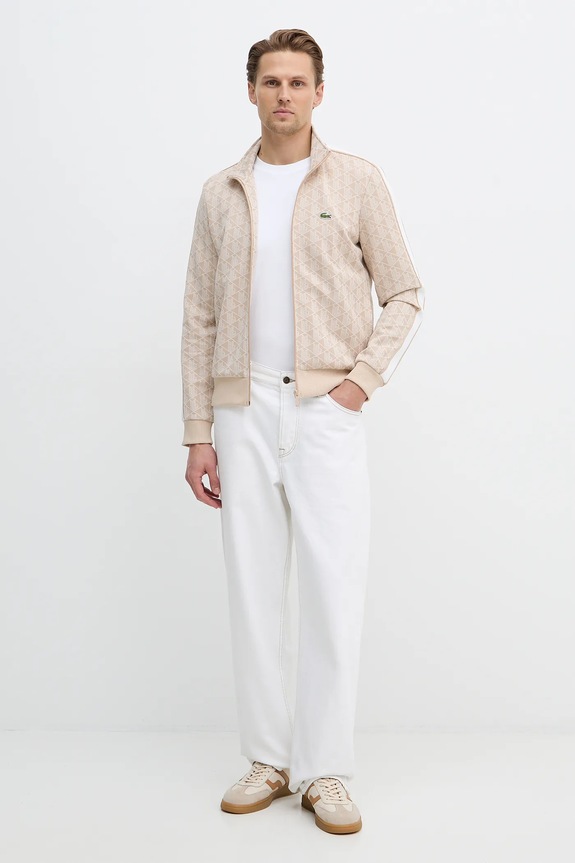 Lacoste bluza SH1368 beżowy SS26