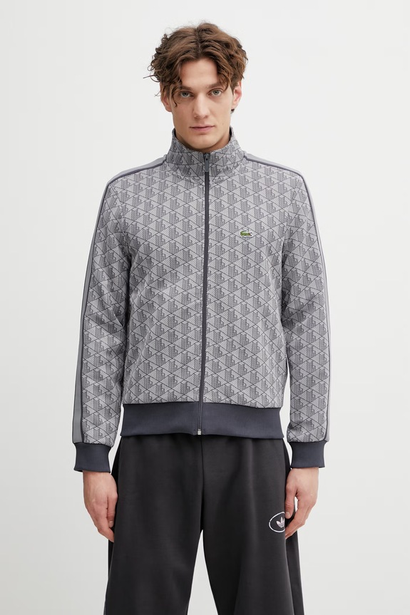 Μπλούζα Lacoste εμπριμέ γκρί SH1368