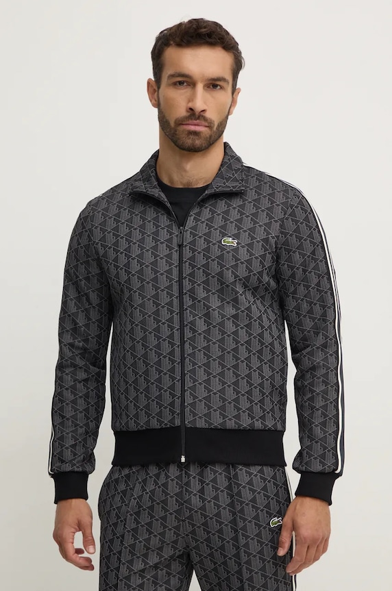 Lacoste bluza cu modele negru SH1368
