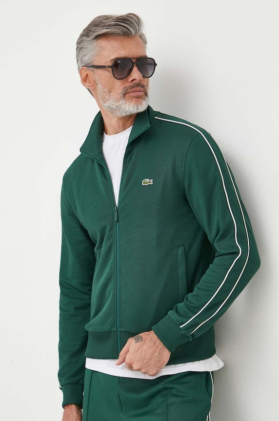 Lacoste bluza rozpinana męska pozostałe zielony SH1457