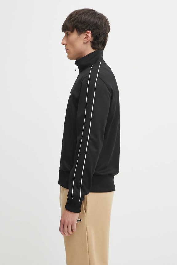 Lacoste hanorac cu fermoar bărbătesc SH1457 negru SS26