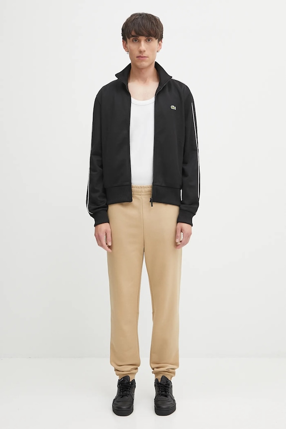 Lacoste hanorac cu fermoar bărbătesc SH1457 negru