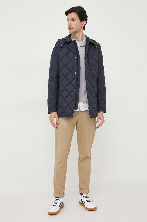 Lacoste sweter bawełniany SH1927 szary SS26