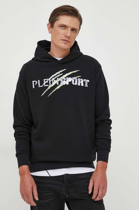 PLEIN SPORT bluza z kapturem czarny FACC.MJB3060.SJO001N