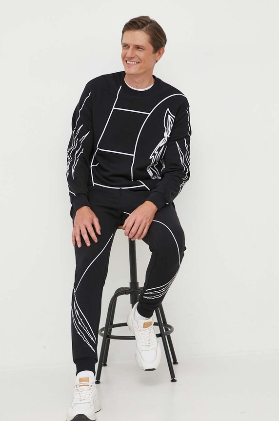 PLEIN SPORT bluza FACC.MJO1064.STE003N negru AW23