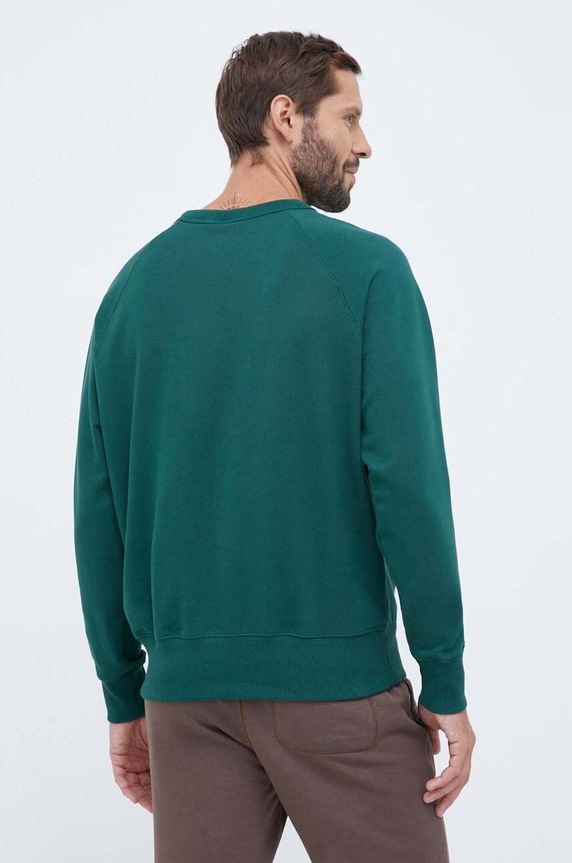 Îmbrăcăminte New Balance hanorac de bumbac MT33550NWG verde