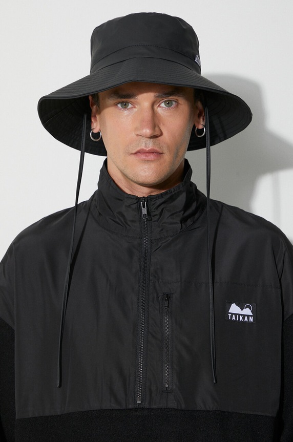 Taikan bluza bawełniana Polar Fleece Half TK0013.BLK czarny