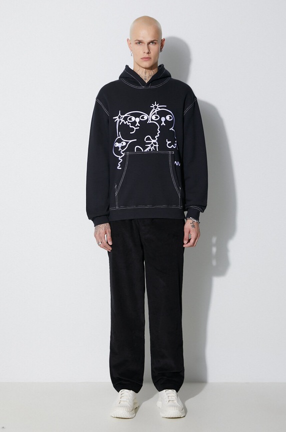 Taikan cotton sweatshirt Taikan By Joshua "Running" Hoodie TH0006.BLKCST black AW23