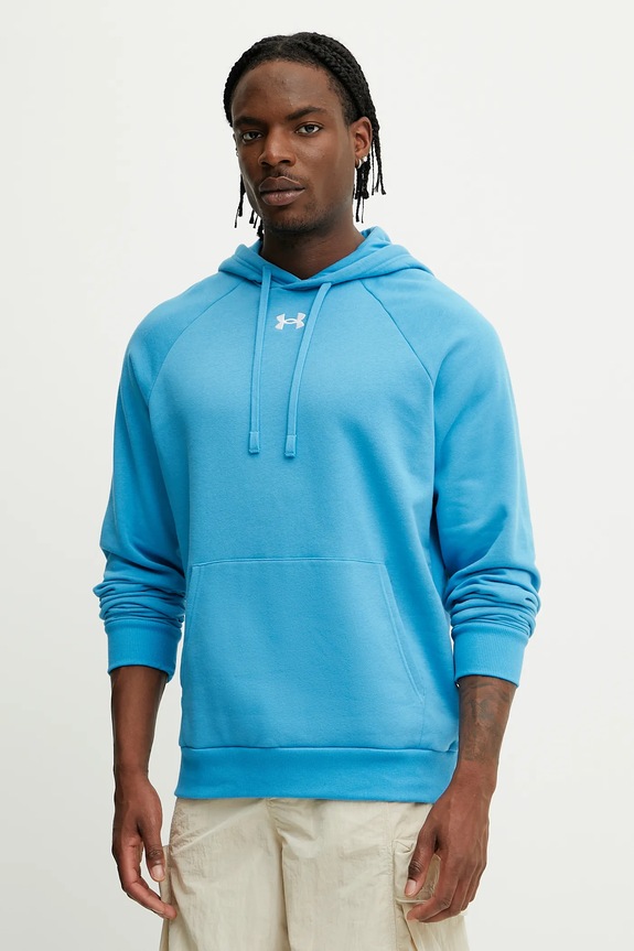 Under Armour felső Rival Fleece sima kék 1379757