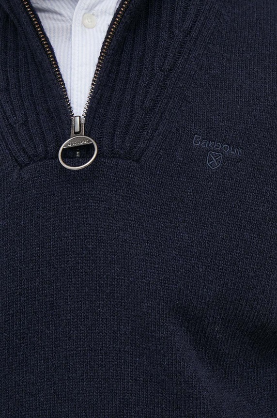 Barbour sweter męski wełniany MKN0339 granatowy