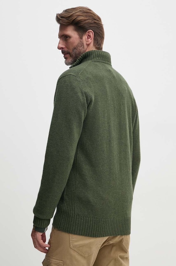 Odzież Barbour sweter męski wełniany MKN0339 zielony