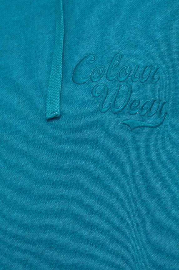 Colourwear bluza bawełniana 7010367 turkusowy