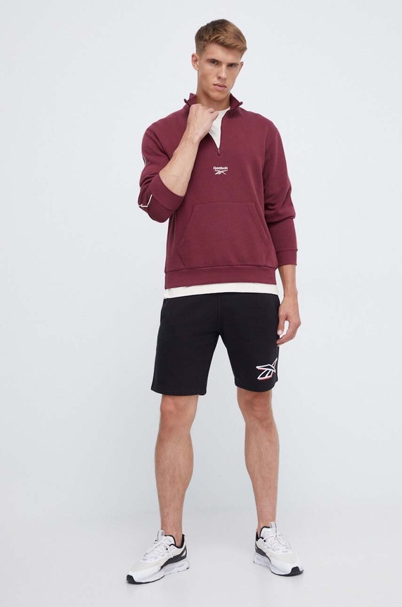 Dukserica Reebok 100071163 bordo AW23