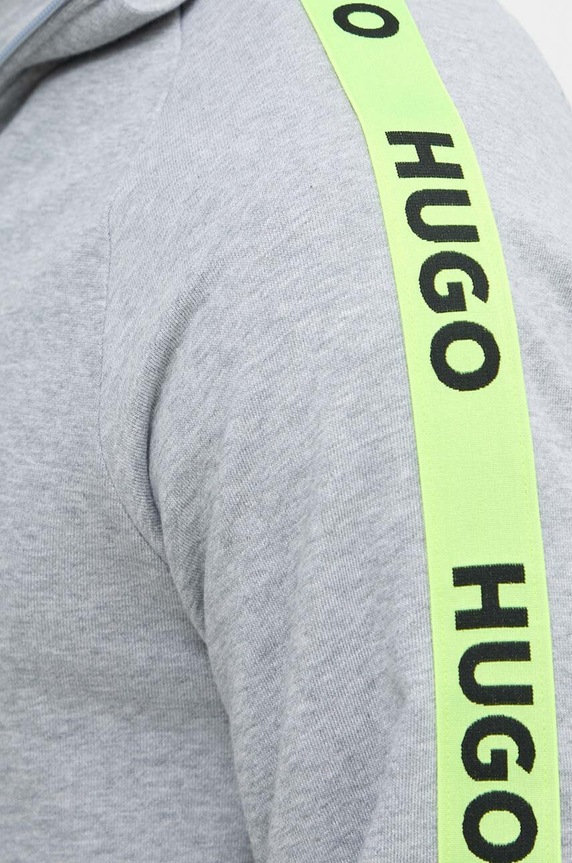 HUGO bluza bawełniana lounge 50496985 szary